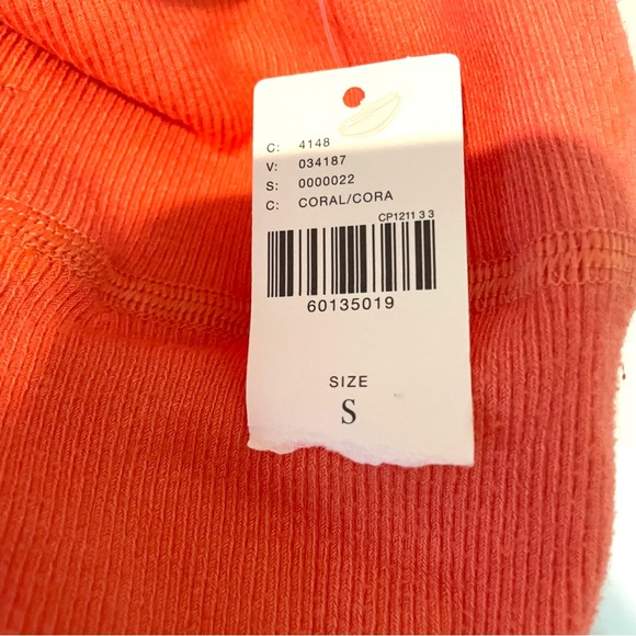Anthropologie Everyday Leggings in Coral Ribbed - Picture 6 of 8